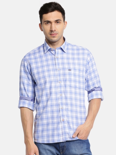 

Arrow Sport Men Blue & White Regular Fit Checked Formal Shirt