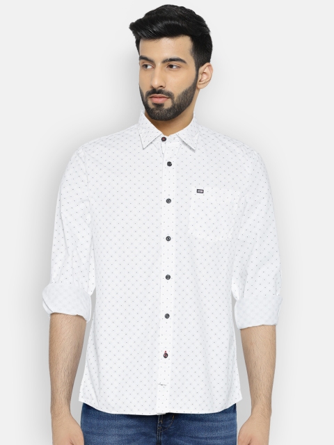 

Arrow Sport Men White Slim Fit Printed Casual Shirt