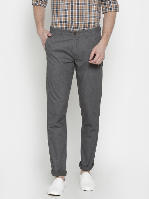 

Arrow Sport Men Grey Chrysler Tapered Fit Printed Regular Trousers