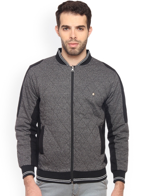 

Duke Men Charcoal Grey Solid Sweatshirt