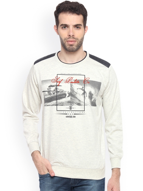 

Duke Men Off-White Printed Sweatshirt