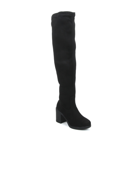 

Truffle Collection Women Black Solid Heeled Boots