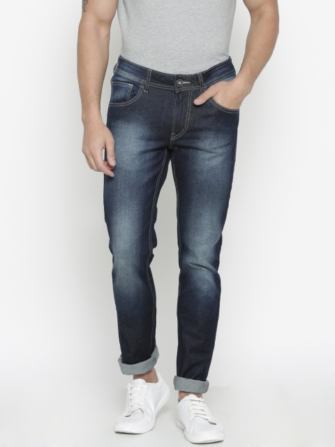 

Flying Machine Men Blue Skinny Fit Mid-Rise Clean Look Stretchable Jeans