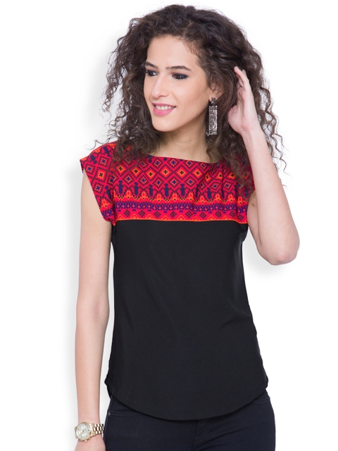 

Tokyo Talkies Women Black Solid Top