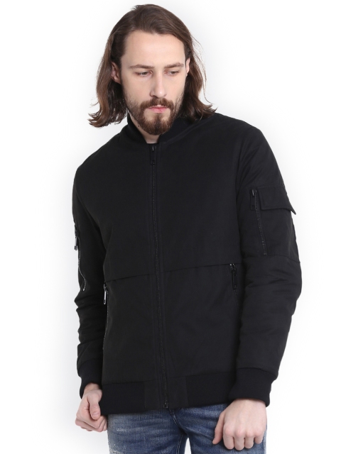 

Antony Morato Men Black Solid Bomber