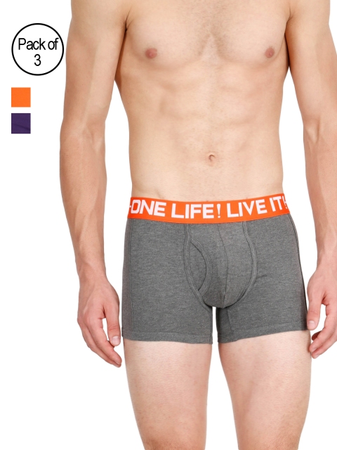 

OLLI Men Pack of 3 Trunks 0500BBPO3010, Orange