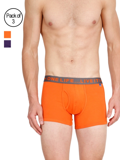 

OLLI Men Pack of 3 Trunks 0500BBPO3014, Orange