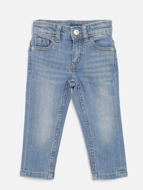 

United Colors of Benetton Boys Blue Slim Fit Mid-Rise Clean Look Stretchable Jeans