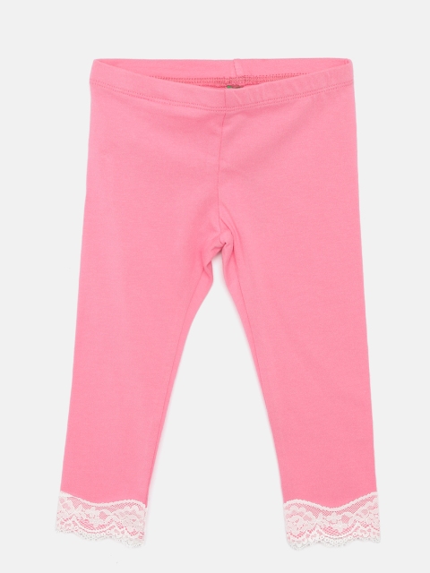 

United Colors of Benetton Girls Pink Leggings