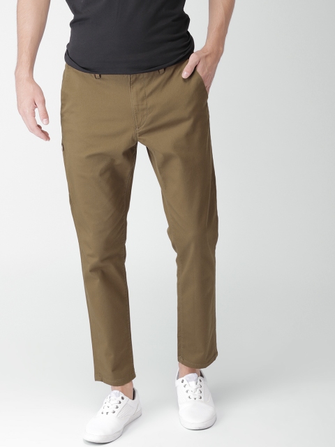 

Mast & Harbour Men Brown Slim Fit Solid Chinos