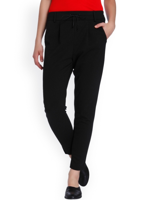

ONLY Women Black Regular Trousers