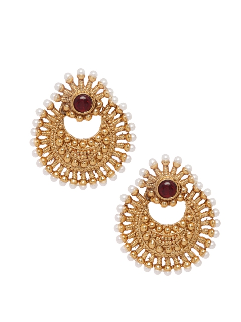 

Shining Diva Gold-Toned Classic Chandbalis