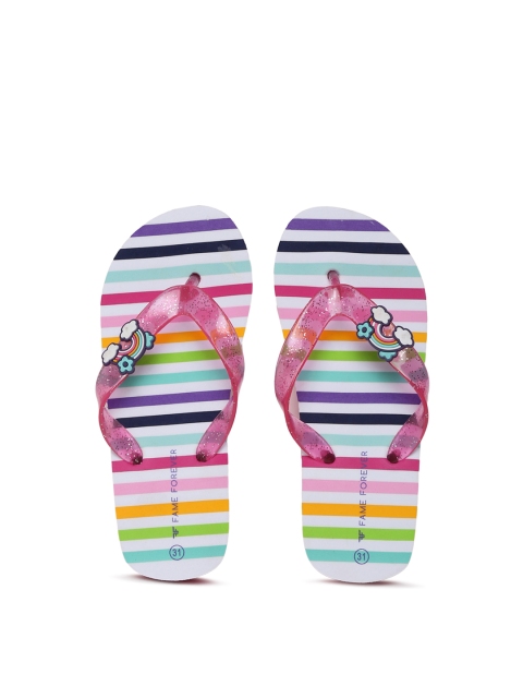 

Fame Forever by Lifestyle Girls Multicoloured Printed Thong Flip-Flops, Multi