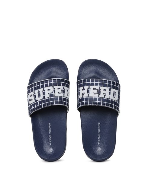 

Fame Forever by Lifestyle Boys Navy Blue Printed Flip-Flops