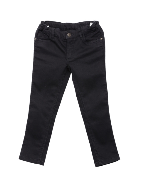 

U.S. Polo Assn. Kids Girls Black Skinny Fit Mid-Rise Clean Look Stretchable Jeans