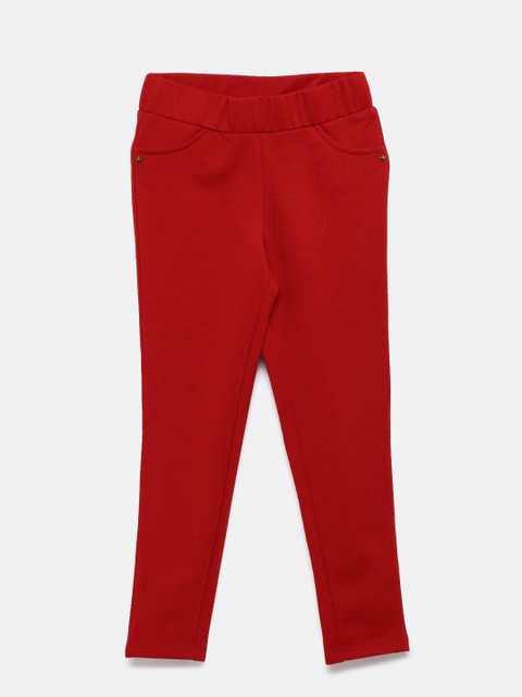 

U.S. Polo Assn. Kids Girls Red Jeggings