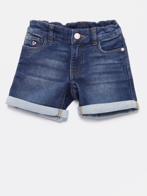 

U.S. Polo Assn. Kids Girls Blue Washed Denim Shorts