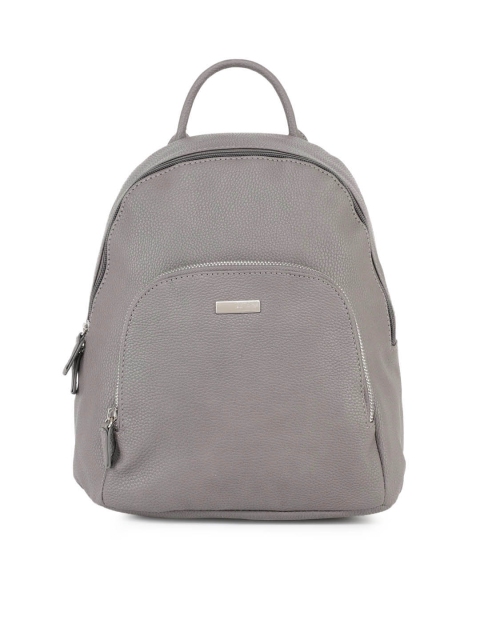 

Mast & Harbour Women Grey Solid Backpack