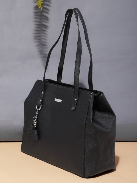 

Mast & Harbour Black Textured Shoulder Bag