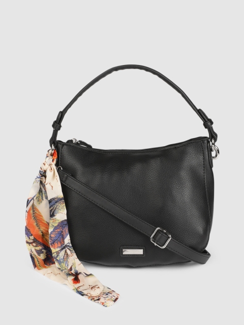 

DressBerry Black Solid Hobo Bag