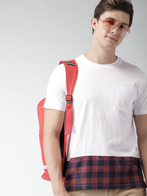 

Harvard Men White Solid Round Neck T-shirt