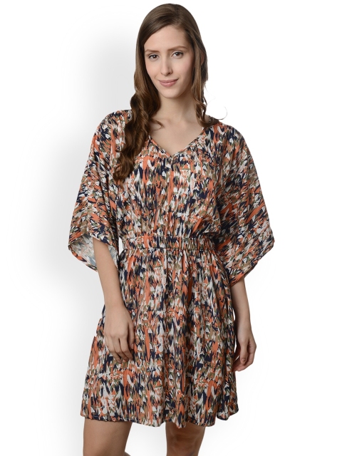 

Da Intimo Multicoloured Printed Kaftan Cover-Up Dress DIS-131, Multi