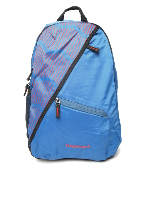 

Fastrack Men Blue Printed Detail Backpack