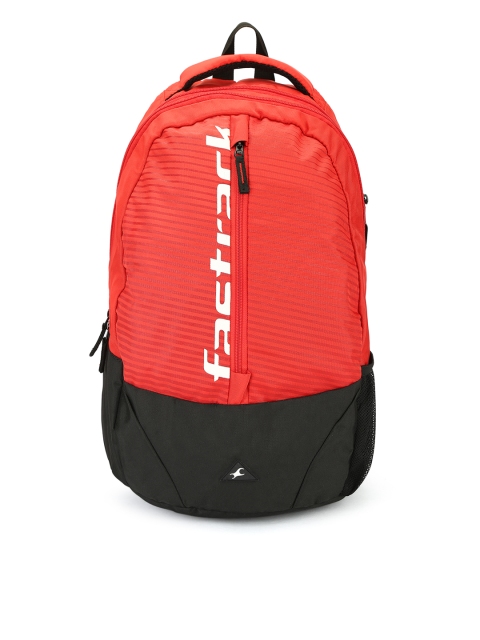 

Fastrack Men Red & Black Brand Logo Laptop Backpack