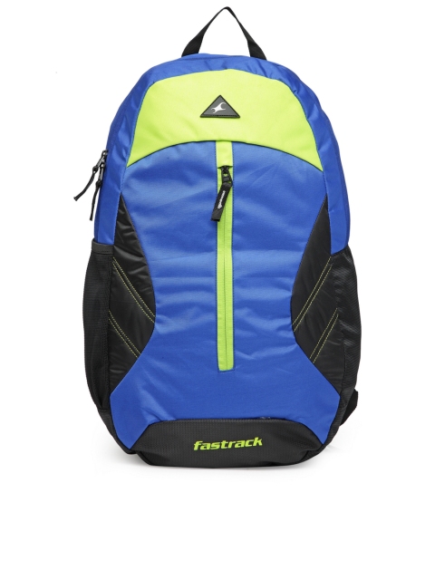 

Fastrack Men Blue & Black Colourblocked Backpack