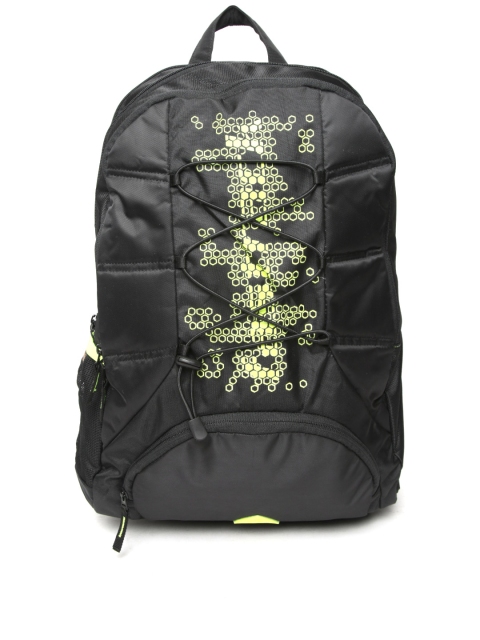 

Fastrack Men Black Geometric Print Backpack