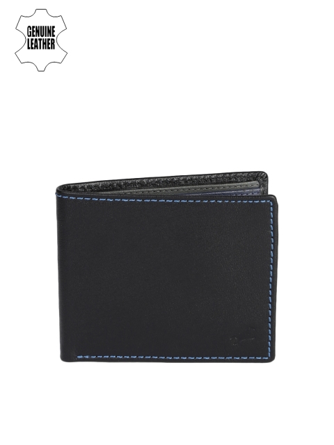 

Fastrack Men Black Solid Two Fold Wallet