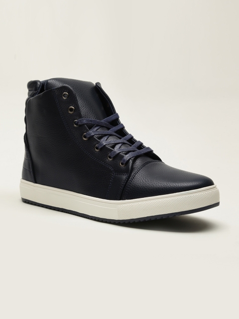 

LOCOMOTIVE Men Navy Blue Flat Boots