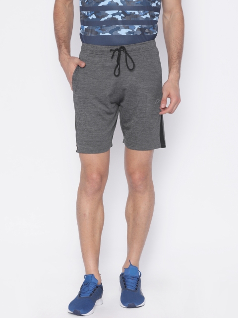 

Proline Active Men Charcoal Self Design Regular Fit Sports Shorts
