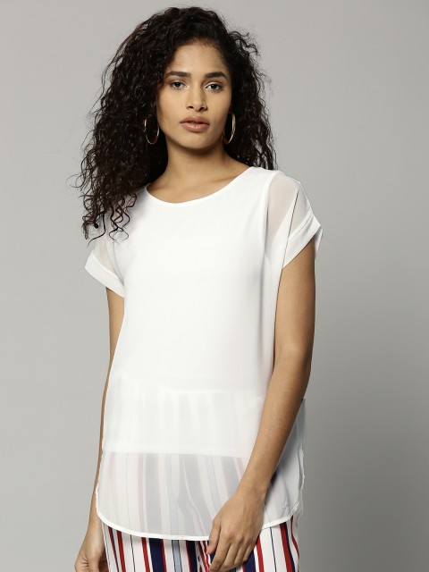 

Marks & Spencer Women White Solid Top