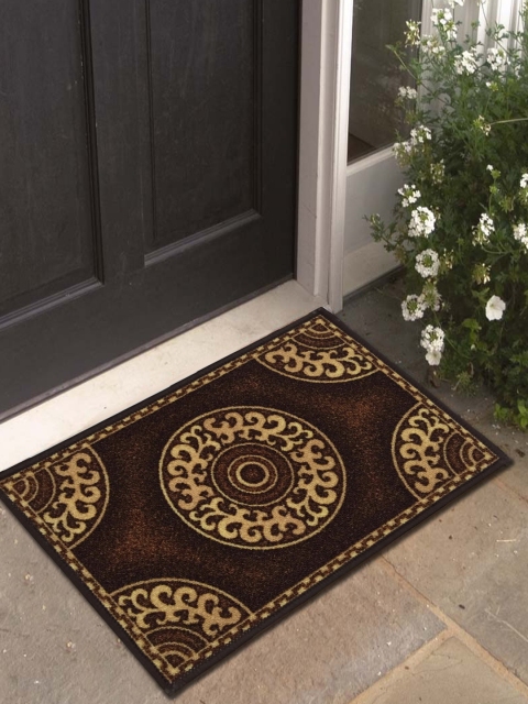 

Athom Trendz Set of 3 Brown Rectangular Anti-Skid Doormat