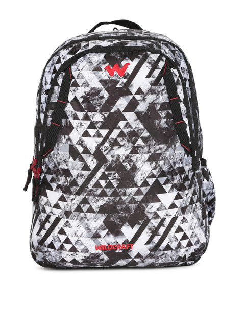 

Wildcraft 4 Geo Camo Unisex Black & White Graphic Backpack