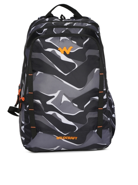 

Wildcraft Unisex Black & Grey Graphic Backpack