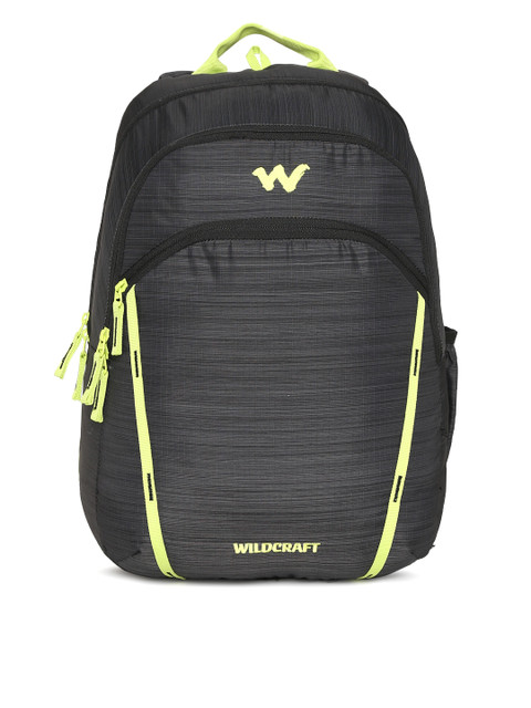 

Wildcraft 2 Flare Unisex Black Solid Backpack