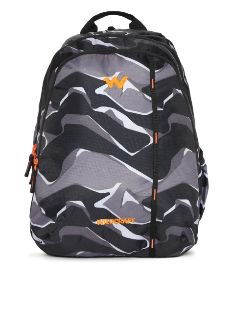 

Wildcraft 1 Pablo Unisex Black & Grey Graphic Backpack