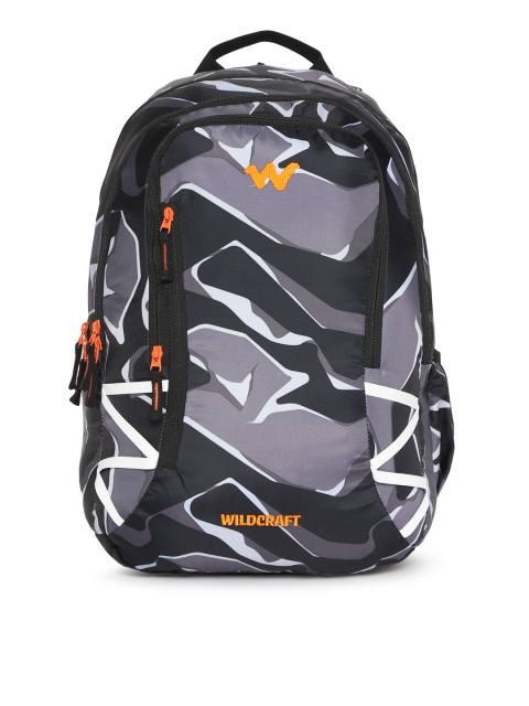 

Wildcraft 5 Pablo Unisex Black & Grey Graphic Backpack