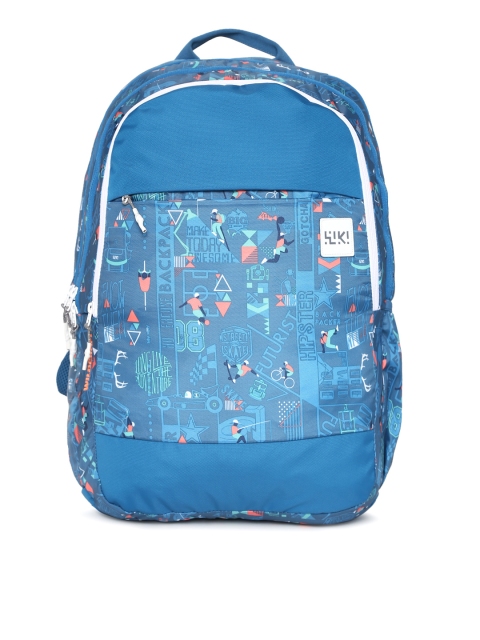 

Wildcraft Wiki 5 Jock Unisex Blue Graphic Backpack