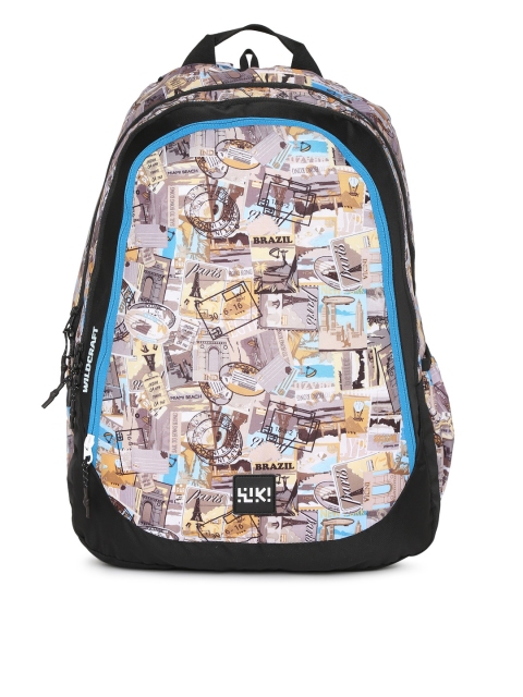 

Wildcraft Wiki 6 Stamp Unisex Multicoloured Wiki 6 Stamp Printed Backpack, Multi