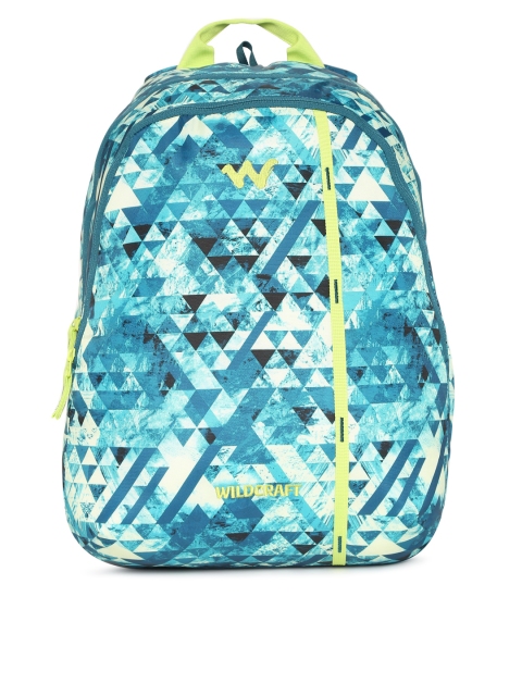 

Wildcraft 1 Geo Camo Unisex Green & Blue Graphic Backpack