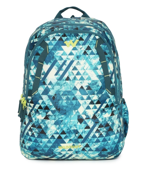 

Wildcraft 4 Geo Camo Unisex Blue & White Graphic Backpack