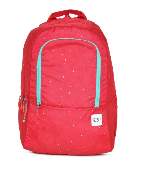 

Wildcraft Wiki 2 Spray Unisex Red Graphic Backpack