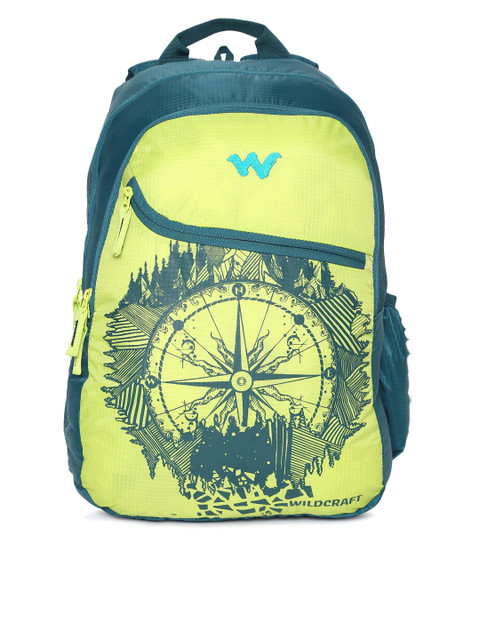 

Wildcraft 3 Wild Unisex Blue & Green Graphic Backpack