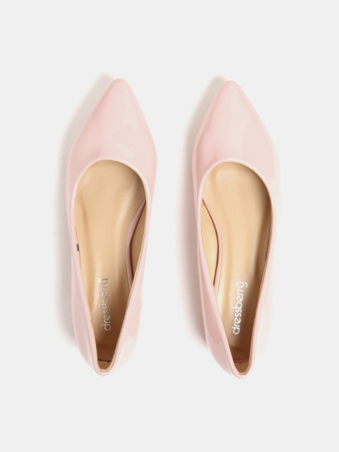 

DressBerry Women Pink Solid Synthetic Ballerinas