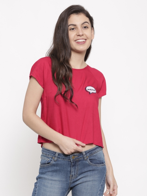 

Ginger by Lifestyle Women Red Solid Top