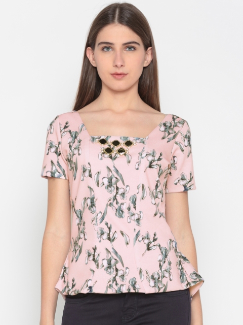 

Wills Lifestyle Women Pink Printed Top