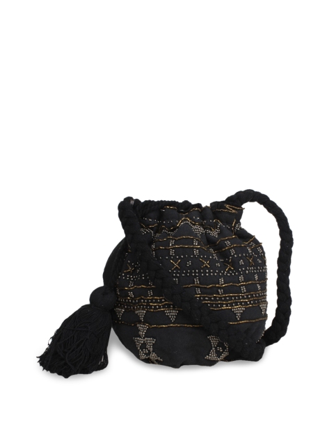 

Diwaah Black Embellished Clutch